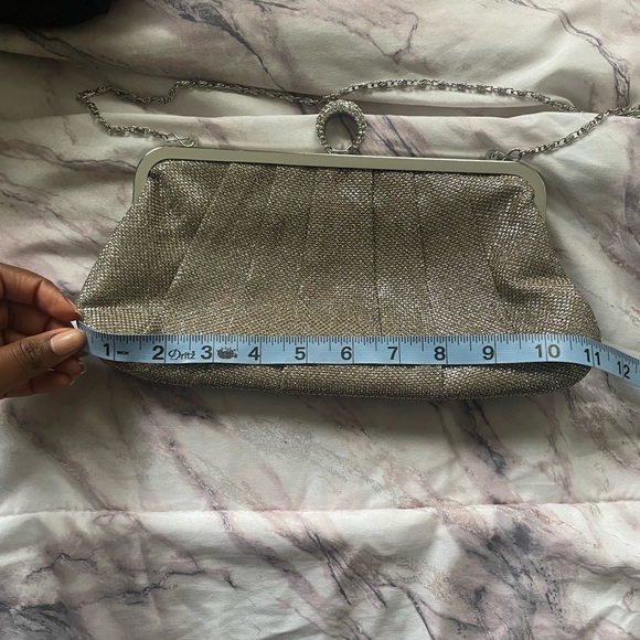 Lulu Townsend gold sparkly clutch - Picture 9 of 10